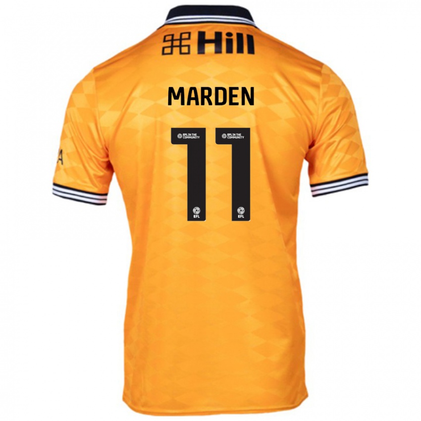 Kinder Ella Marden #11 Orange Heimtrikot Trikot 2024/25 T-Shirt Schweiz