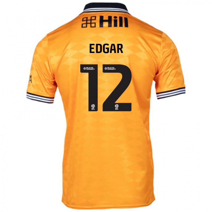 Kinder Sammy Edgar #12 Orange Heimtrikot Trikot 2024/25 T-Shirt Schweiz