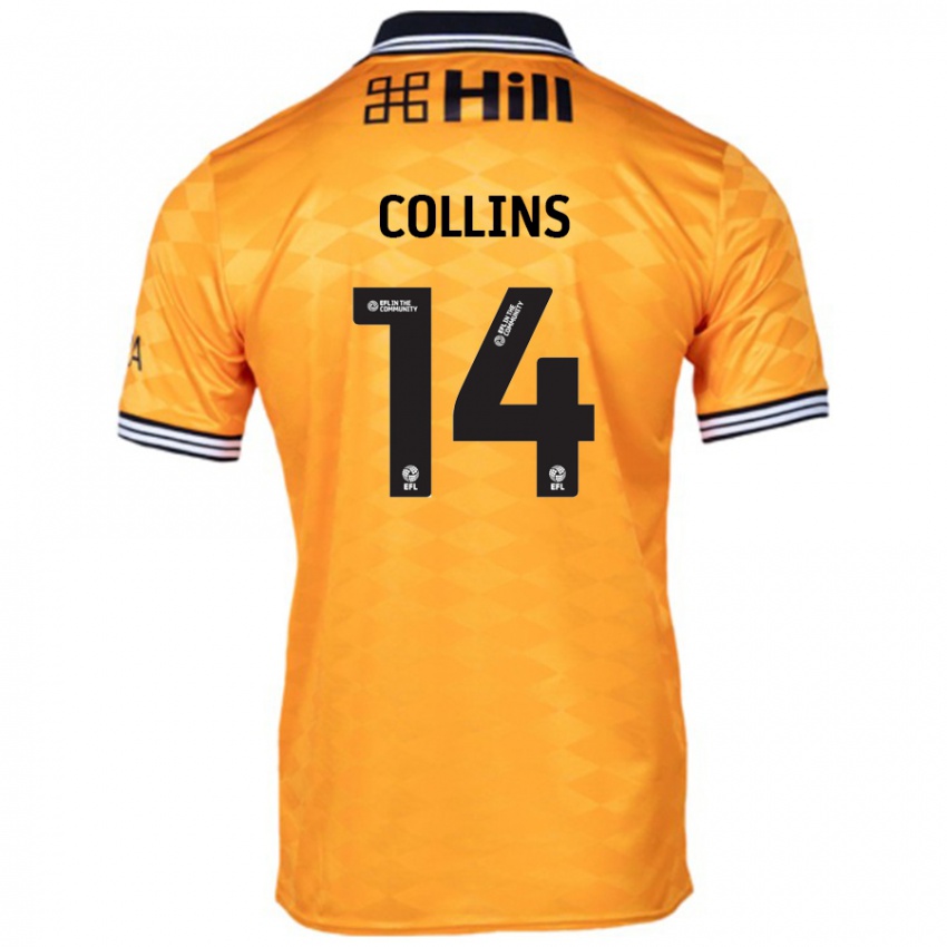 Kinder Natasha Collins #14 Orange Heimtrikot Trikot 2024/25 T-Shirt Schweiz