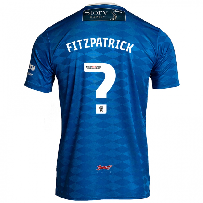 Kinder Aran Fitzpatrick #0 Blau Heimtrikot Trikot 2024/25 T-Shirt Schweiz