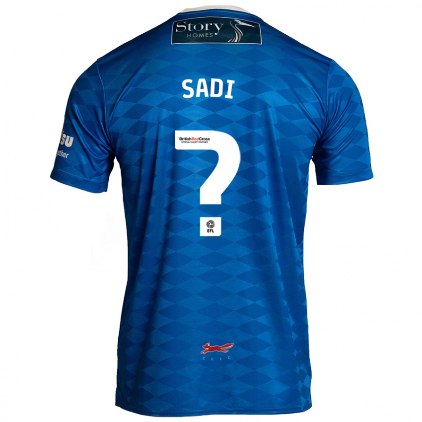 Kinder Dominic Sadi #0 Blau Heimtrikot Trikot 2024/25 T-Shirt Schweiz