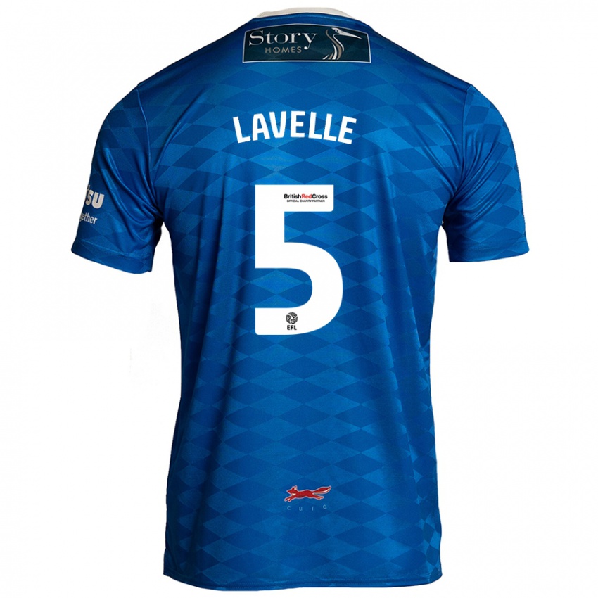 Kinder Sam Lavelle #5 Blau Heimtrikot Trikot 2024/25 T-Shirt Schweiz