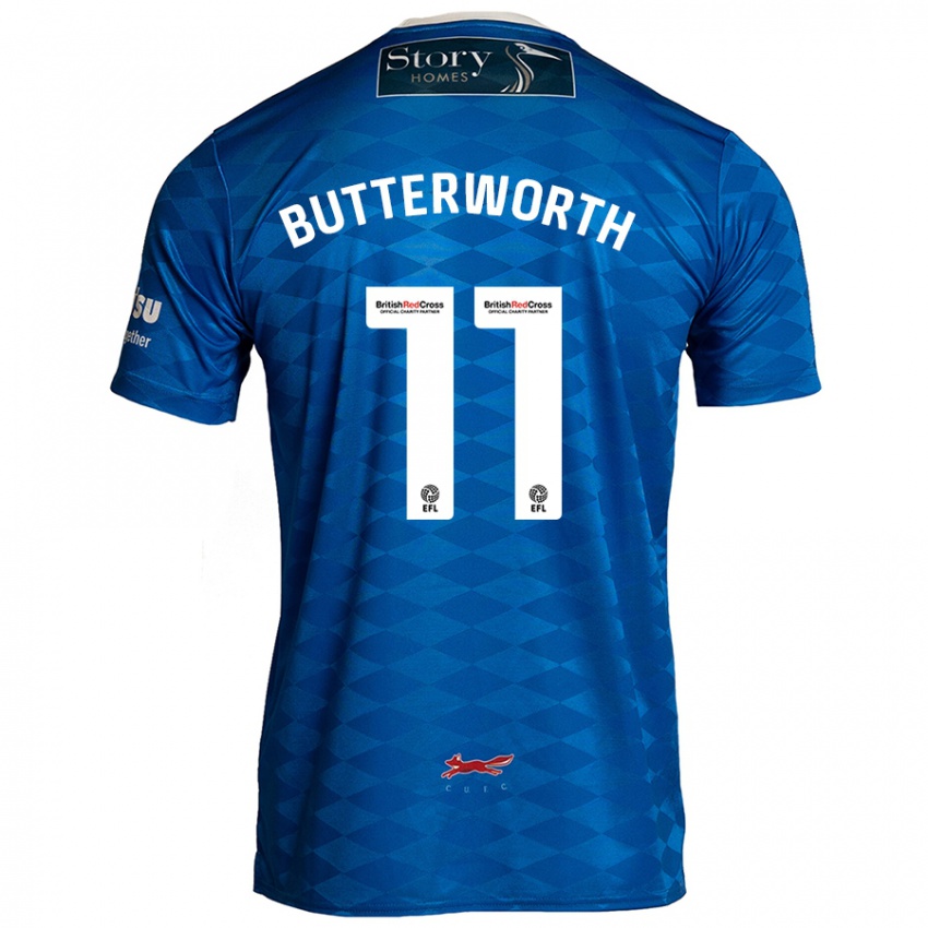 Kinder Daniel Butterworth #11 Blau Heimtrikot Trikot 2024/25 T-Shirt Schweiz