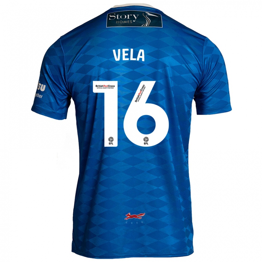 Kinder Josh Vela #16 Blau Heimtrikot Trikot 2024/25 T-Shirt Schweiz