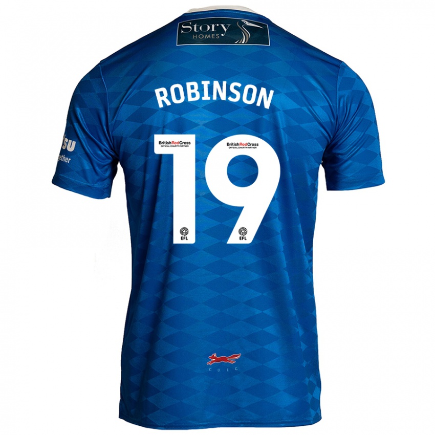 Kinder Jack Robinson #19 Blau Heimtrikot Trikot 2024/25 T-Shirt Schweiz