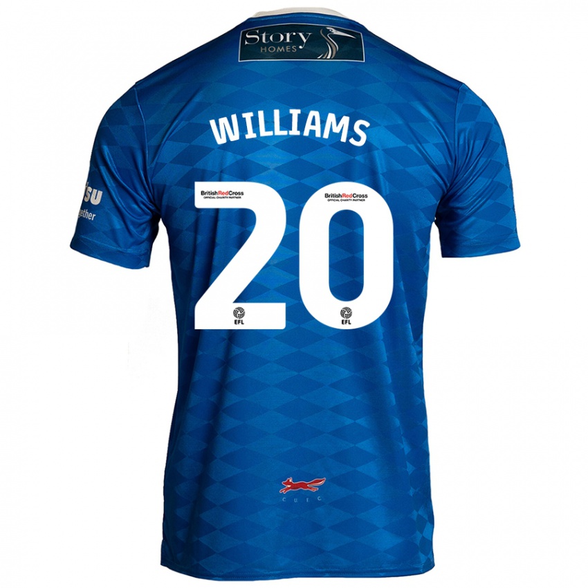 Kinder Ben Williams #20 Blau Heimtrikot Trikot 2024/25 T-Shirt Schweiz