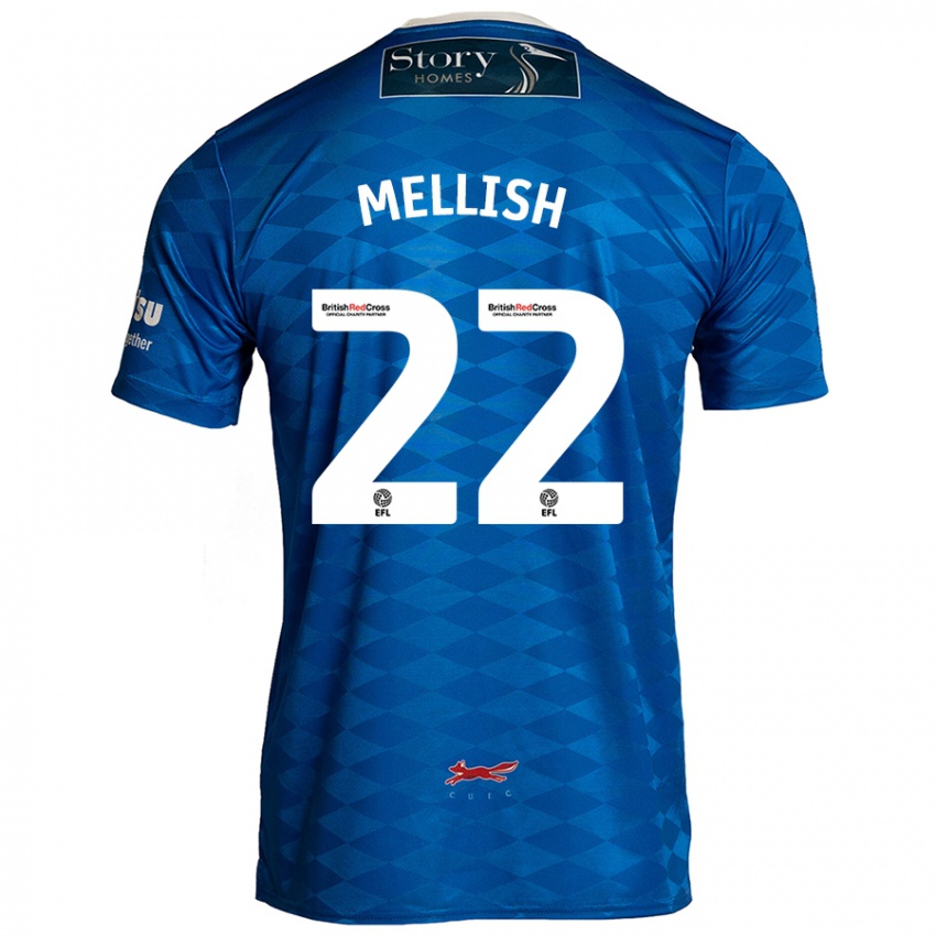 Kinder Jon Mellish #22 Blau Heimtrikot Trikot 2024/25 T-Shirt Schweiz