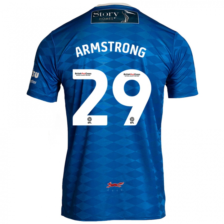 Kinder Luke Armstrong #29 Blau Heimtrikot Trikot 2024/25 T-Shirt Schweiz