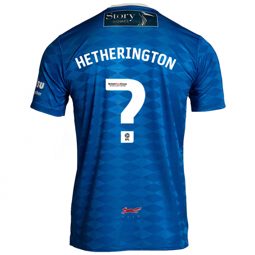 Kinder Sam Hetherington #0 Blau Heimtrikot Trikot 2024/25 T-Shirt Schweiz