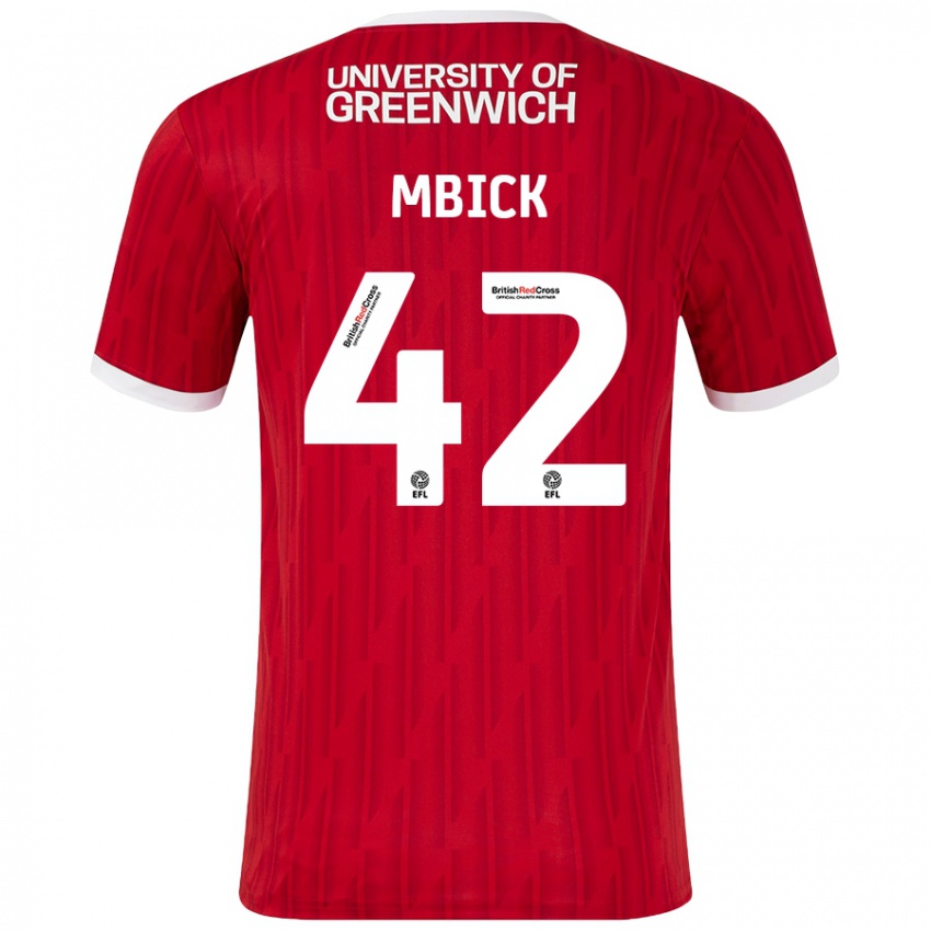 Kinder Micah Mbick #42 Rot Weiß Heimtrikot Trikot 2024/25 T-Shirt Schweiz