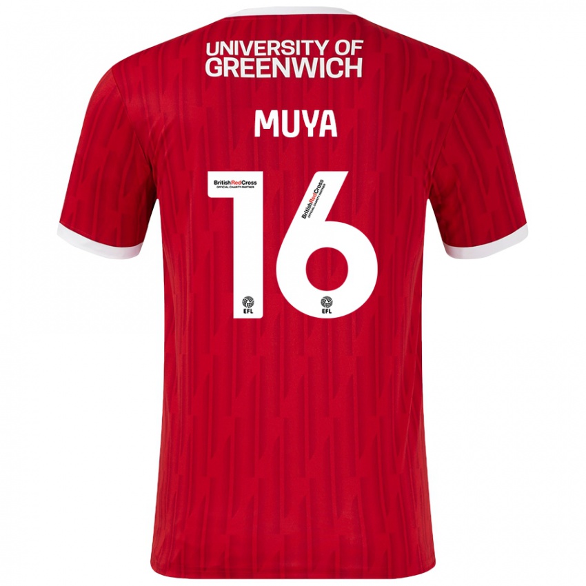 Kinder Karin Muya #16 Rot Weiß Heimtrikot Trikot 2024/25 T-Shirt Schweiz