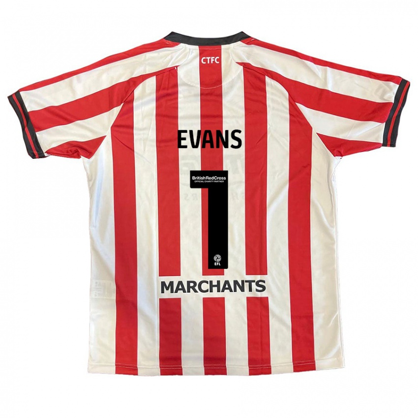 Kinder Owen Evans #1 Rot Weiß Heimtrikot Trikot 2024/25 T-Shirt Schweiz