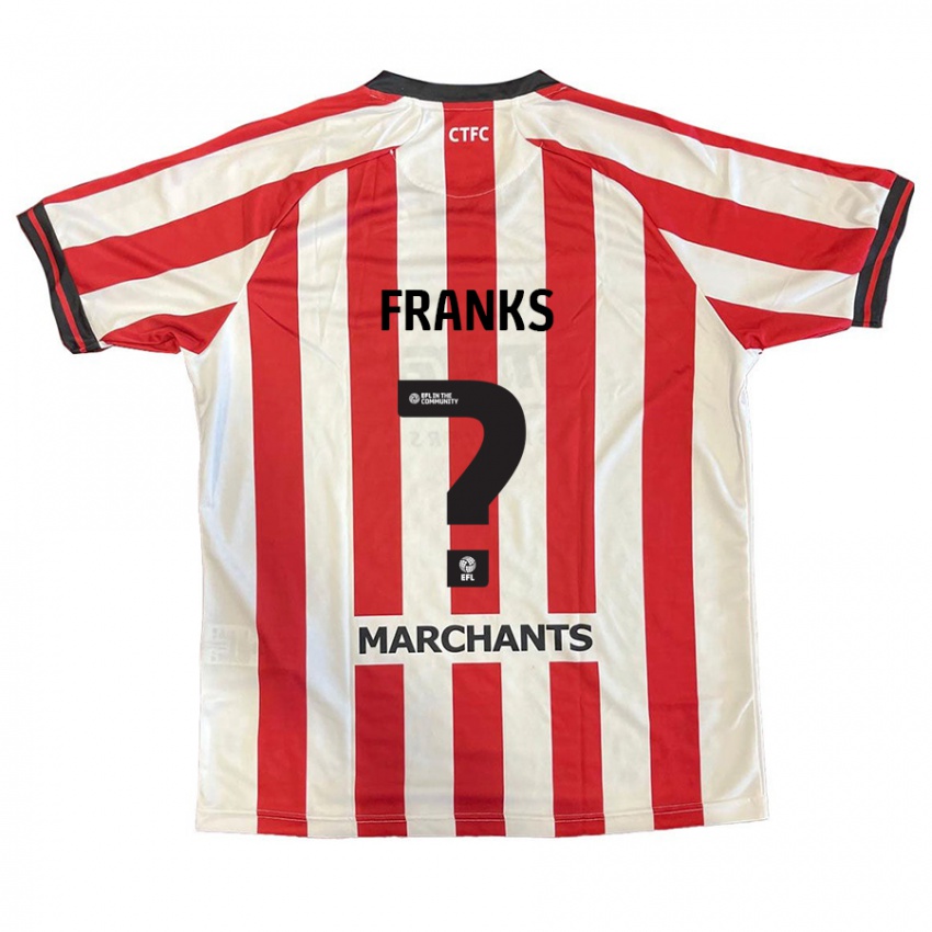 Kinder Jude Franks #0 Rot Weiß Heimtrikot Trikot 2024/25 T-Shirt Schweiz