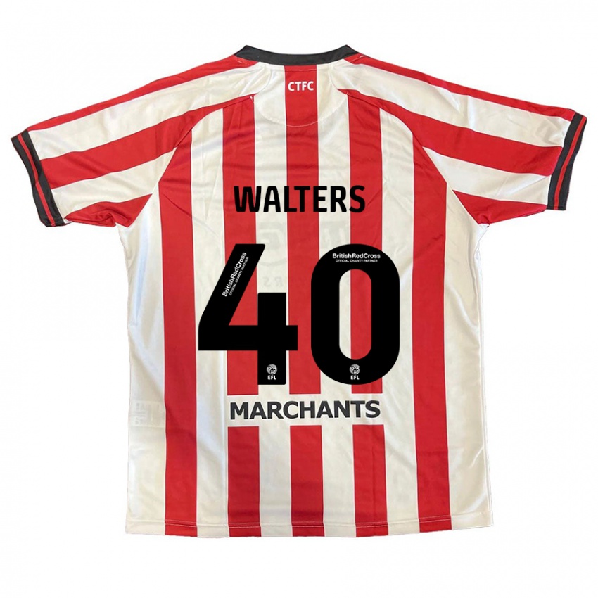 Kinder Cameron Walters #40 Rot Weiß Heimtrikot Trikot 2024/25 T-Shirt Schweiz