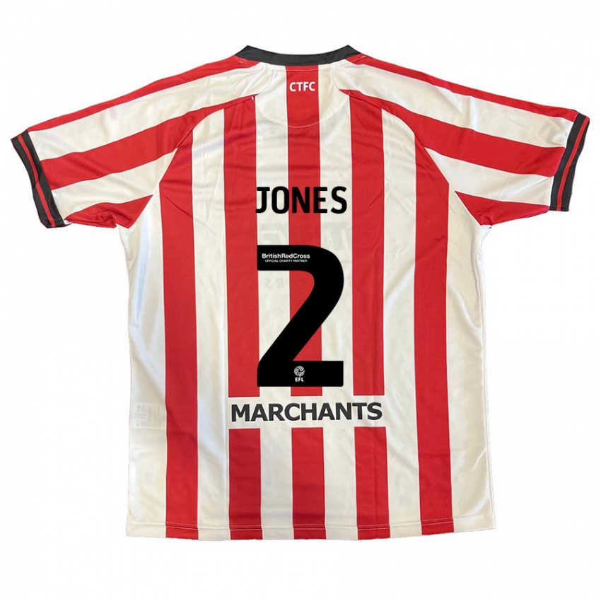 Kinder Courtney Jones #2 Rot Weiß Heimtrikot Trikot 2024/25 T-Shirt Schweiz