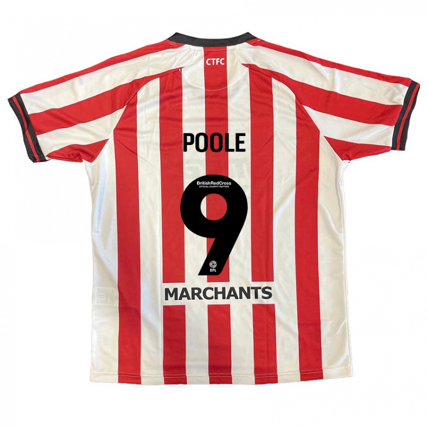 Kinder Phoebie Poole #9 Rot Weiß Heimtrikot Trikot 2024/25 T-Shirt Schweiz