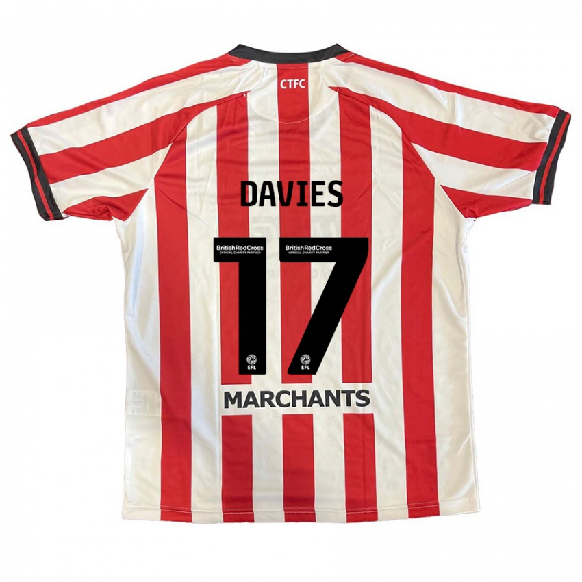 Kinder Annabel Davies #17 Rot Weiß Heimtrikot Trikot 2024/25 T-Shirt Schweiz