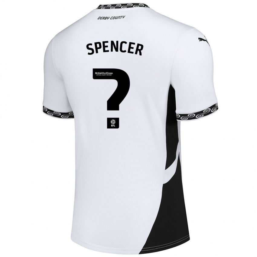 Kinder Morten Spencer #0 Weiß Schwarz Heimtrikot Trikot 2024/25 T-Shirt Schweiz