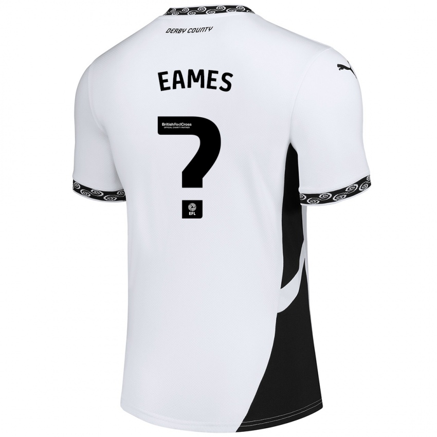 Kinder Owen Eames #0 Weiß Schwarz Heimtrikot Trikot 2024/25 T-Shirt Schweiz