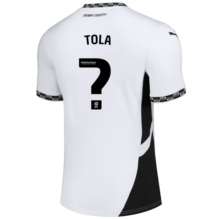 Kinder Marcel Tola #0 Weiß Schwarz Heimtrikot Trikot 2024/25 T-Shirt Schweiz