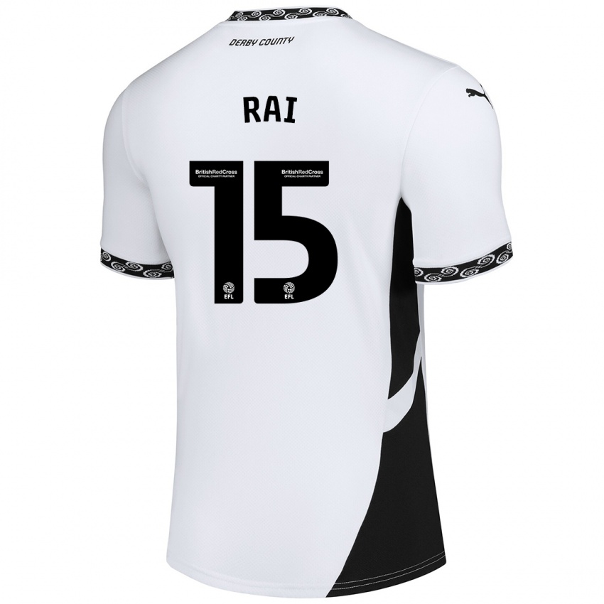 Kinder Kira Rai #15 Weiß Schwarz Heimtrikot Trikot 2024/25 T-Shirt Schweiz