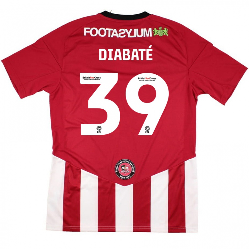 Kinder Cheick Diabaté #39 Rot Weiß Heimtrikot Trikot 2024/25 T-Shirt Schweiz