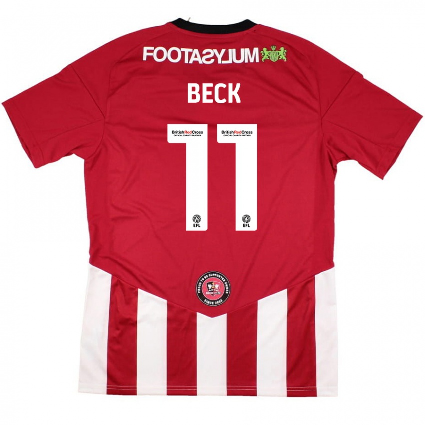 Kinder Steph Beck #11 Rot Weiß Heimtrikot Trikot 2024/25 T-Shirt Schweiz