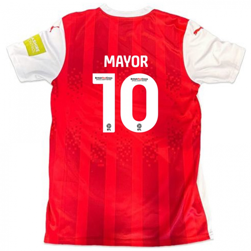 Kinder Danny Mayor #10 Rot Weiß Heimtrikot Trikot 2024/25 T-Shirt Schweiz