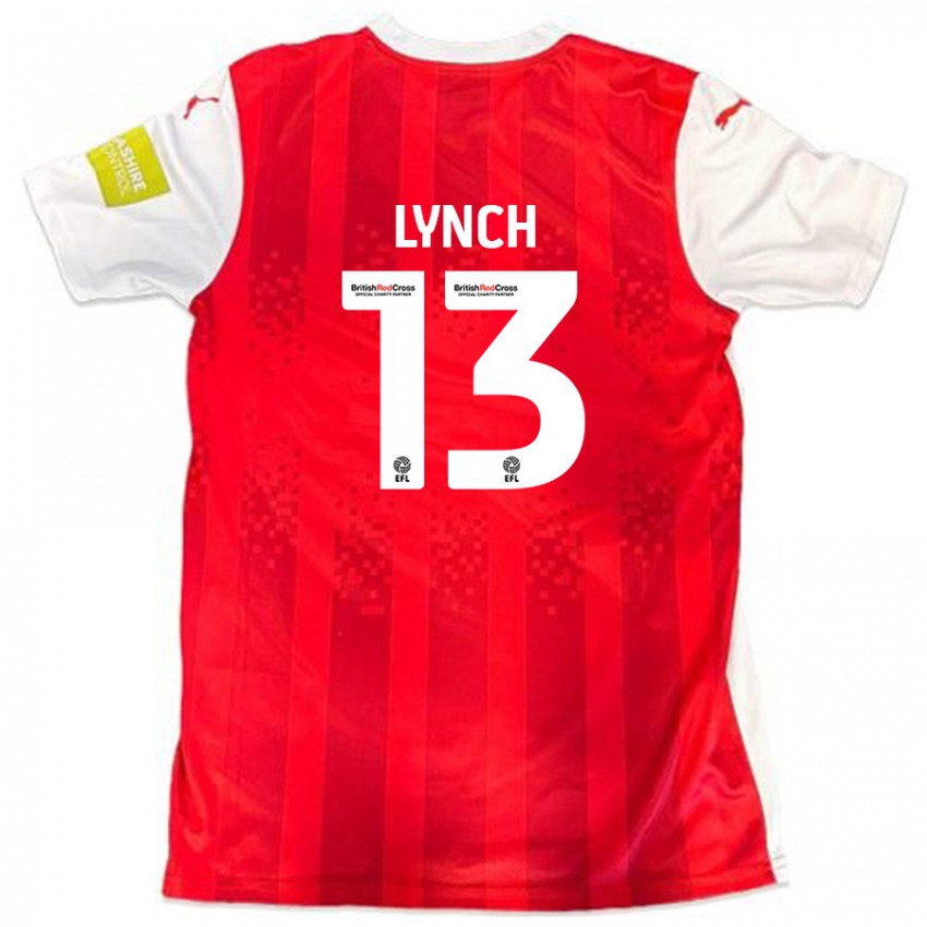 Kinder Jay Lynch #13 Rot Weiß Heimtrikot Trikot 2024/25 T-Shirt Schweiz