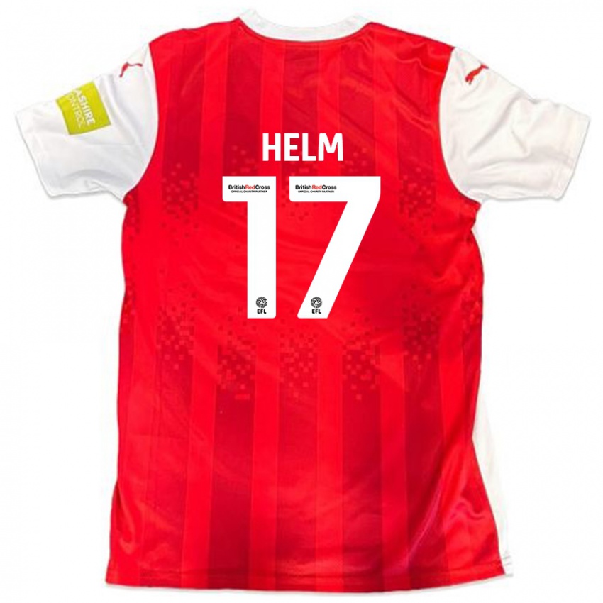 Kinder Mark Helm #17 Rot Weiß Heimtrikot Trikot 2024/25 T-Shirt Schweiz