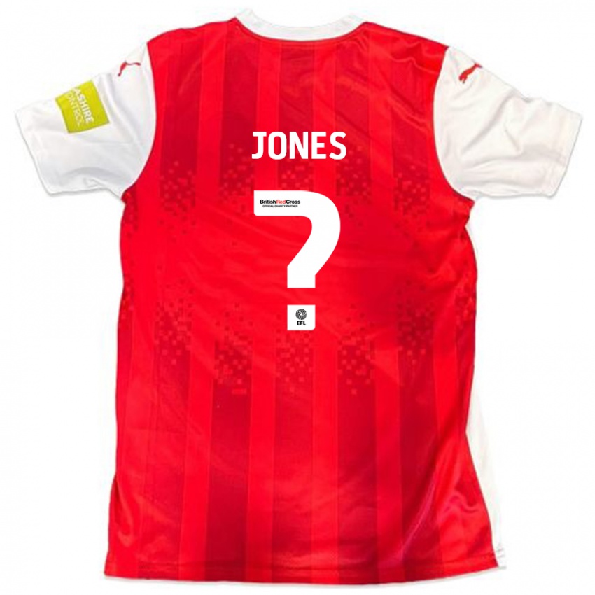 Kinder Billy Jones #0 Rot Weiß Heimtrikot Trikot 2024/25 T-Shirt Schweiz