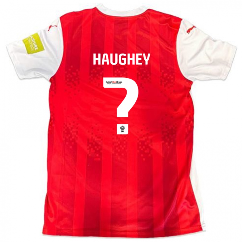 Kinder Conor Haughey #0 Rot Weiß Heimtrikot Trikot 2024/25 T-Shirt Schweiz