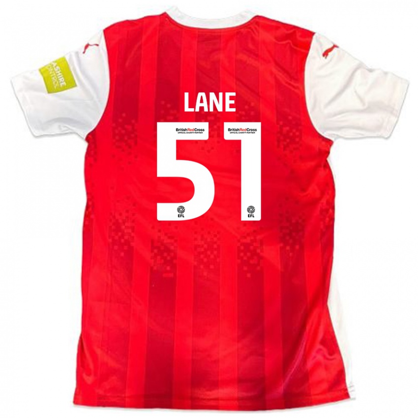 Kinder Mikey Lane #51 Rot Weiß Heimtrikot Trikot 2024/25 T-Shirt Schweiz