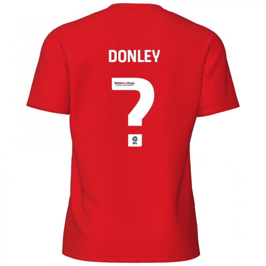 Enfant Maillot Jamie Donley #0 Rouge Tenues Domicile 2024/25 T-Shirt Suisse