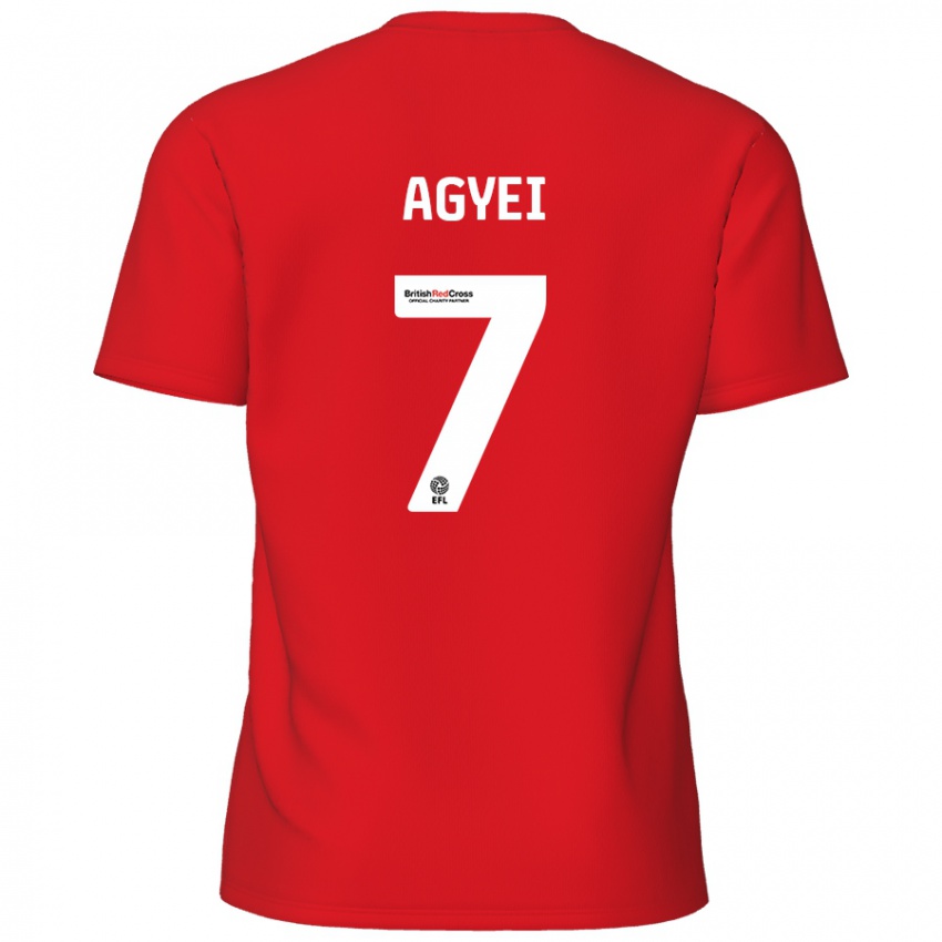 Kinder Dan Agyei #7 Rot Heimtrikot Trikot 2024/25 T-Shirt Schweiz