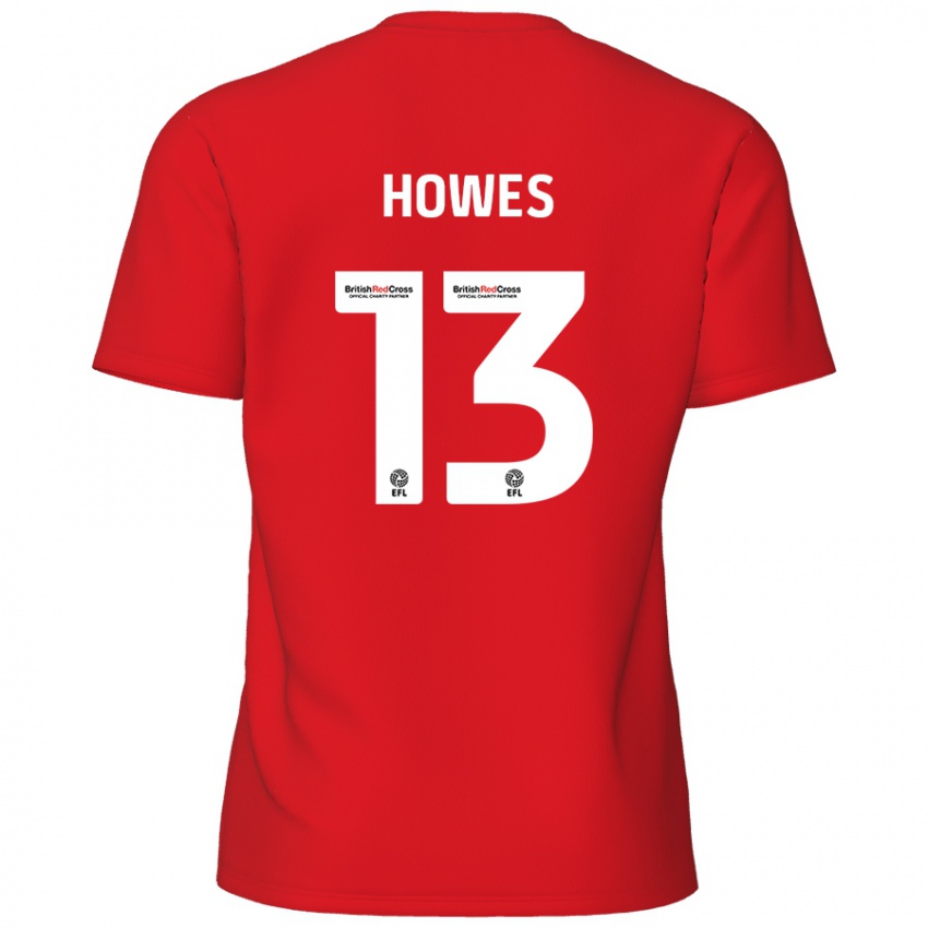 Kinder Sam Howes #13 Rot Heimtrikot Trikot 2024/25 T-Shirt Schweiz