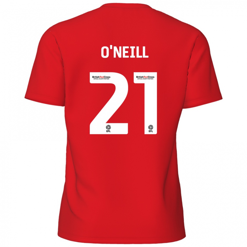 Kinder Ollie O'neill #21 Rot Heimtrikot Trikot 2024/25 T-Shirt Schweiz