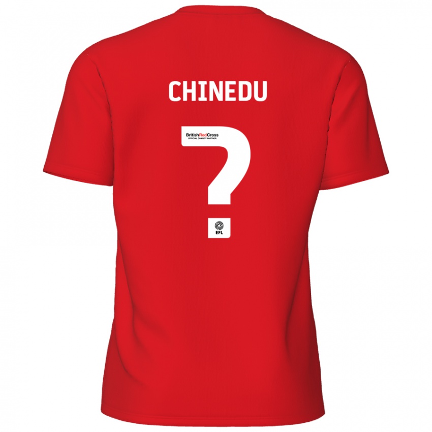 Enfant Maillot Phillip Chinedu #0 Rouge Tenues Domicile 2024/25 T-Shirt Suisse