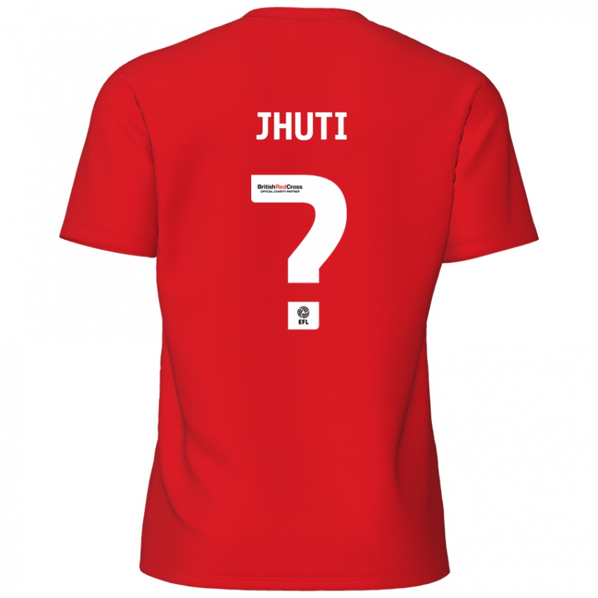 Enfant Maillot Reece Jhuti #0 Rouge Tenues Domicile 2024/25 T-Shirt Suisse