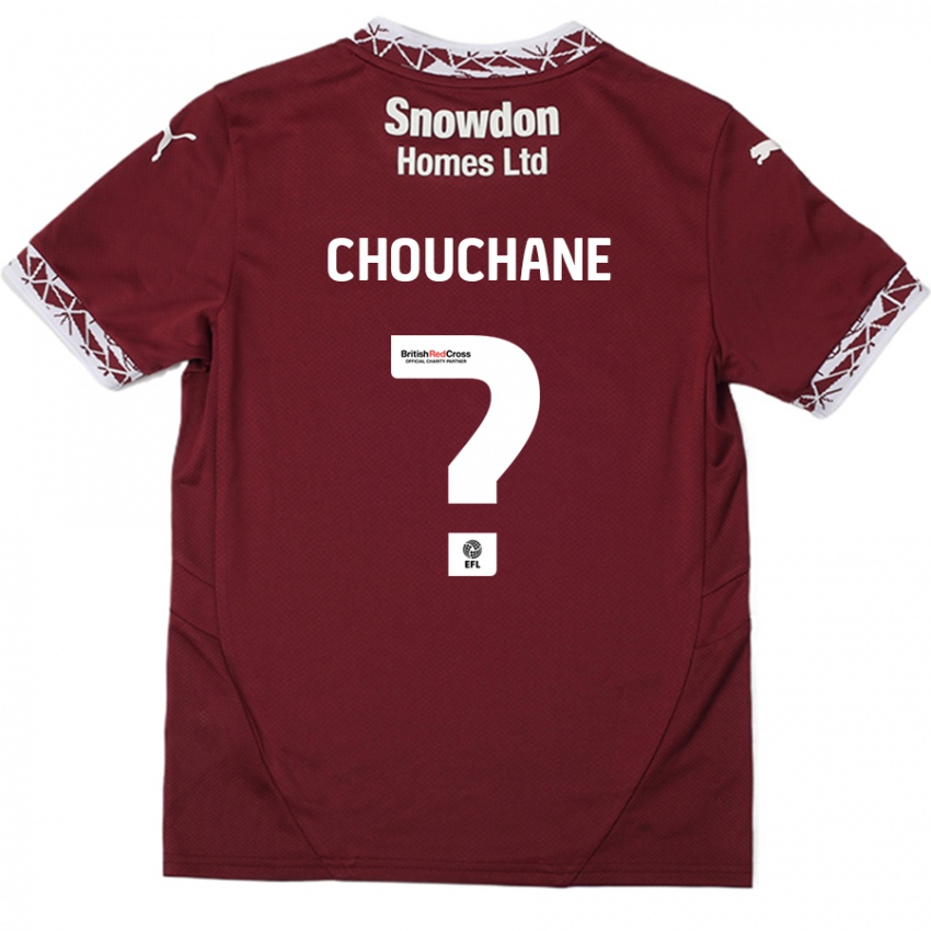 Kinder Samy Chouchane #0 Burgundrot Heimtrikot Trikot 2024/25 T-Shirt Schweiz