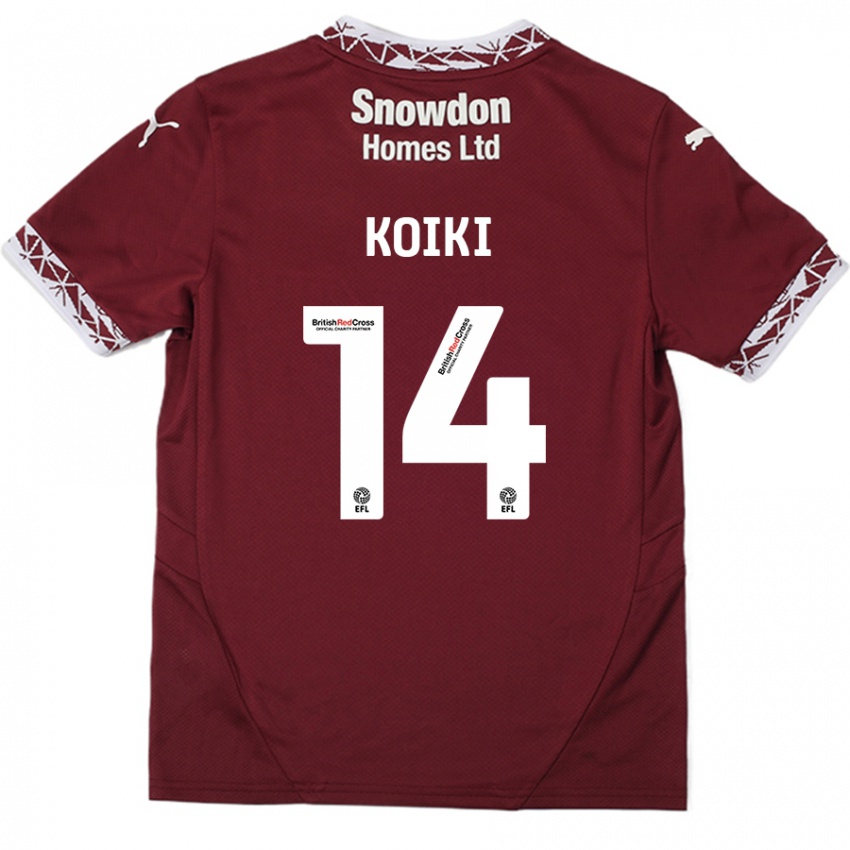 Kinder Ali Koiki #14 Burgundrot Heimtrikot Trikot 2024/25 T-Shirt Schweiz