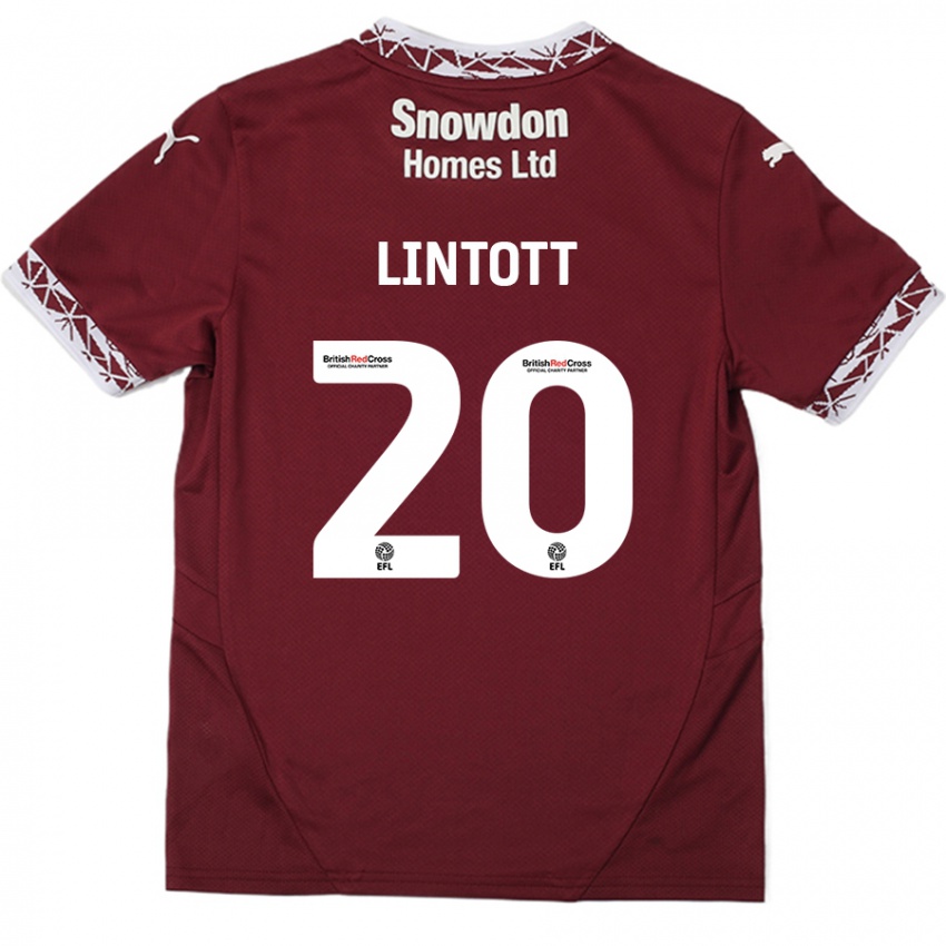 Kinder Harvey Lintott #20 Burgundrot Heimtrikot Trikot 2024/25 T-Shirt Schweiz