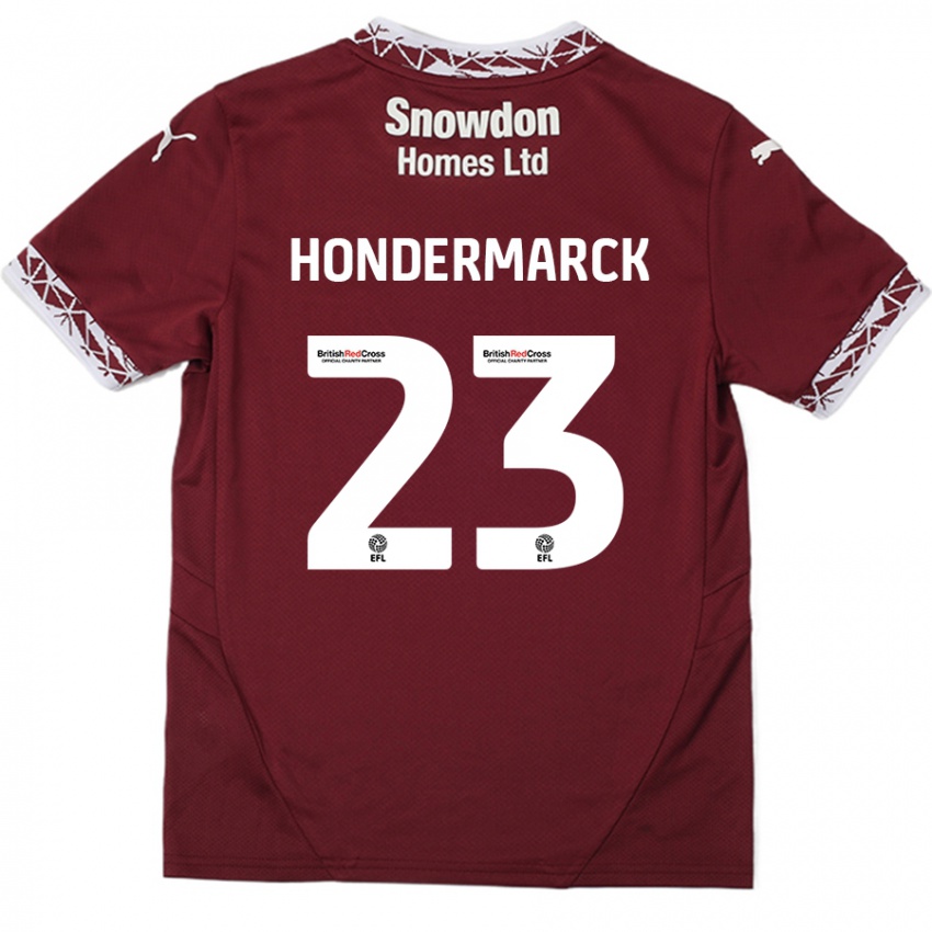 Kinder William Hondermarck #23 Burgundrot Heimtrikot Trikot 2024/25 T-Shirt Schweiz