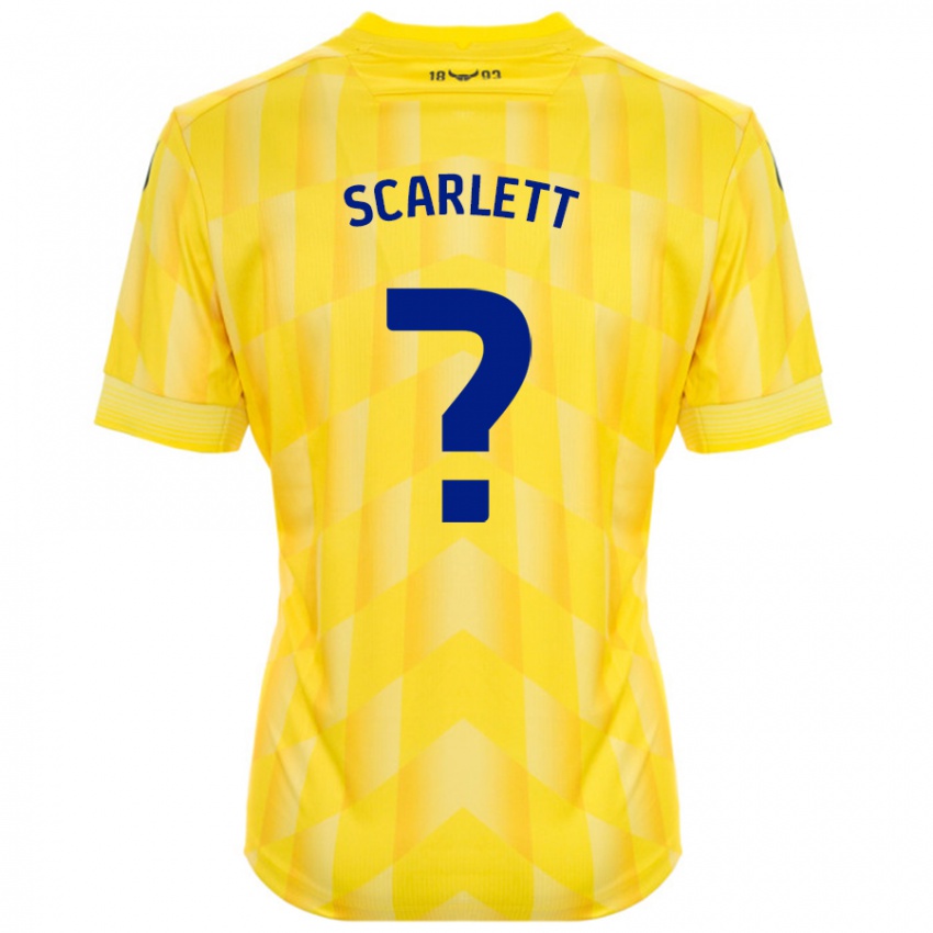 Kinder Dane Scarlett #0 Gelb Heimtrikot Trikot 2024/25 T-Shirt Schweiz