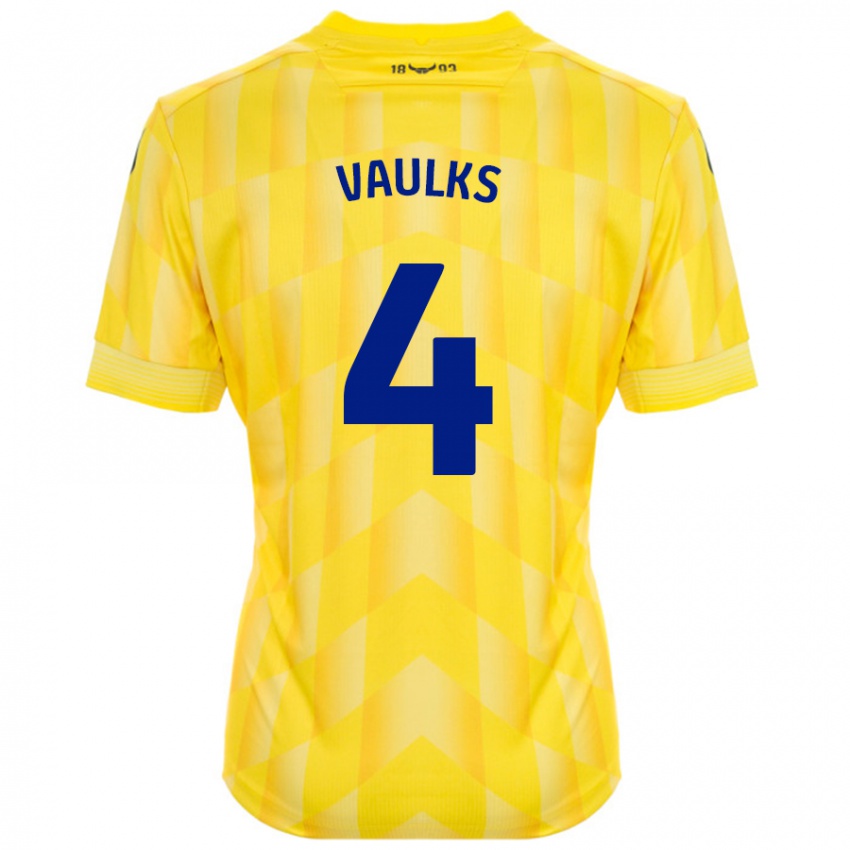 Kinder Will Vaulks #4 Gelb Heimtrikot Trikot 2024/25 T-Shirt Schweiz