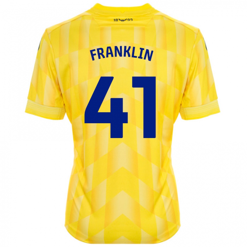 Kinder George Franklin #41 Gelb Heimtrikot Trikot 2024/25 T-Shirt Schweiz