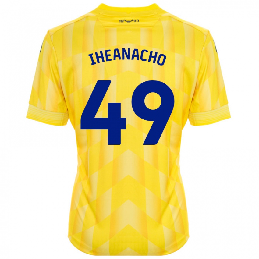 Kinder Josh Iheanacho #49 Gelb Heimtrikot Trikot 2024/25 T-Shirt Schweiz