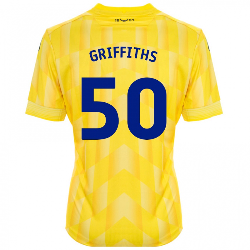 Kinder Louis Griffiths #50 Gelb Heimtrikot Trikot 2024/25 T-Shirt Schweiz