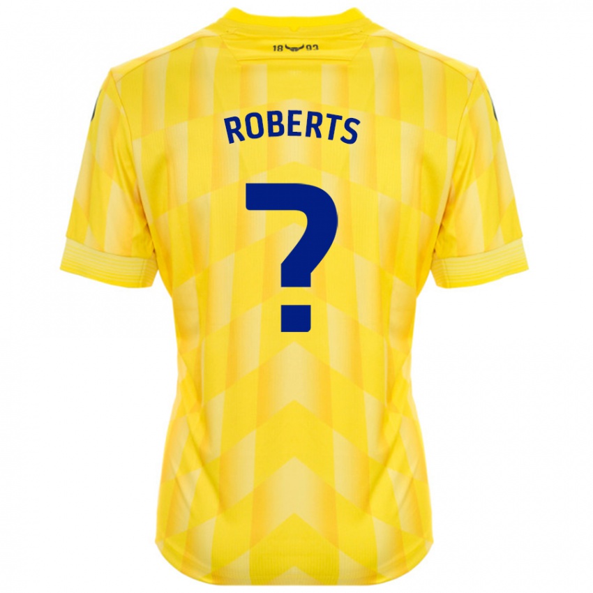 Kinder Amber Roberts #0 Gelb Heimtrikot Trikot 2024/25 T-Shirt Schweiz