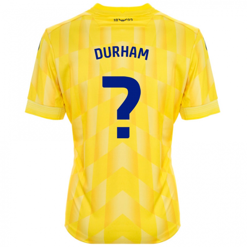 Kinder Lucy Durham #0 Gelb Heimtrikot Trikot 2024/25 T-Shirt Schweiz